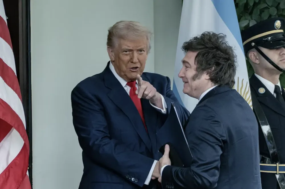 Milei junto a Donald Trump
